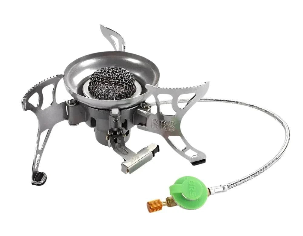 BRS-15 Gas Stove Ultralight Portable Split Collapsible Windproof Outdoor Gas Stove Cookware for Picnic Camping Hiking-WAYBIKER
