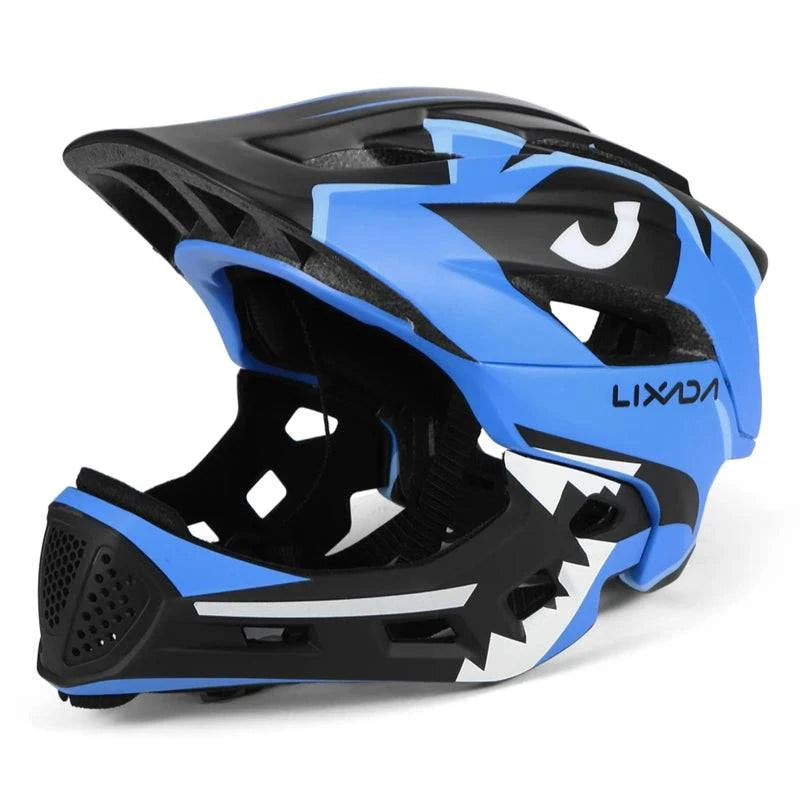 Kids Detachable Full Face Bike Helmet Ultralight Cycling Sports Safety Helmet for Skateboard Scooter Roller Skating-WAYBIKER