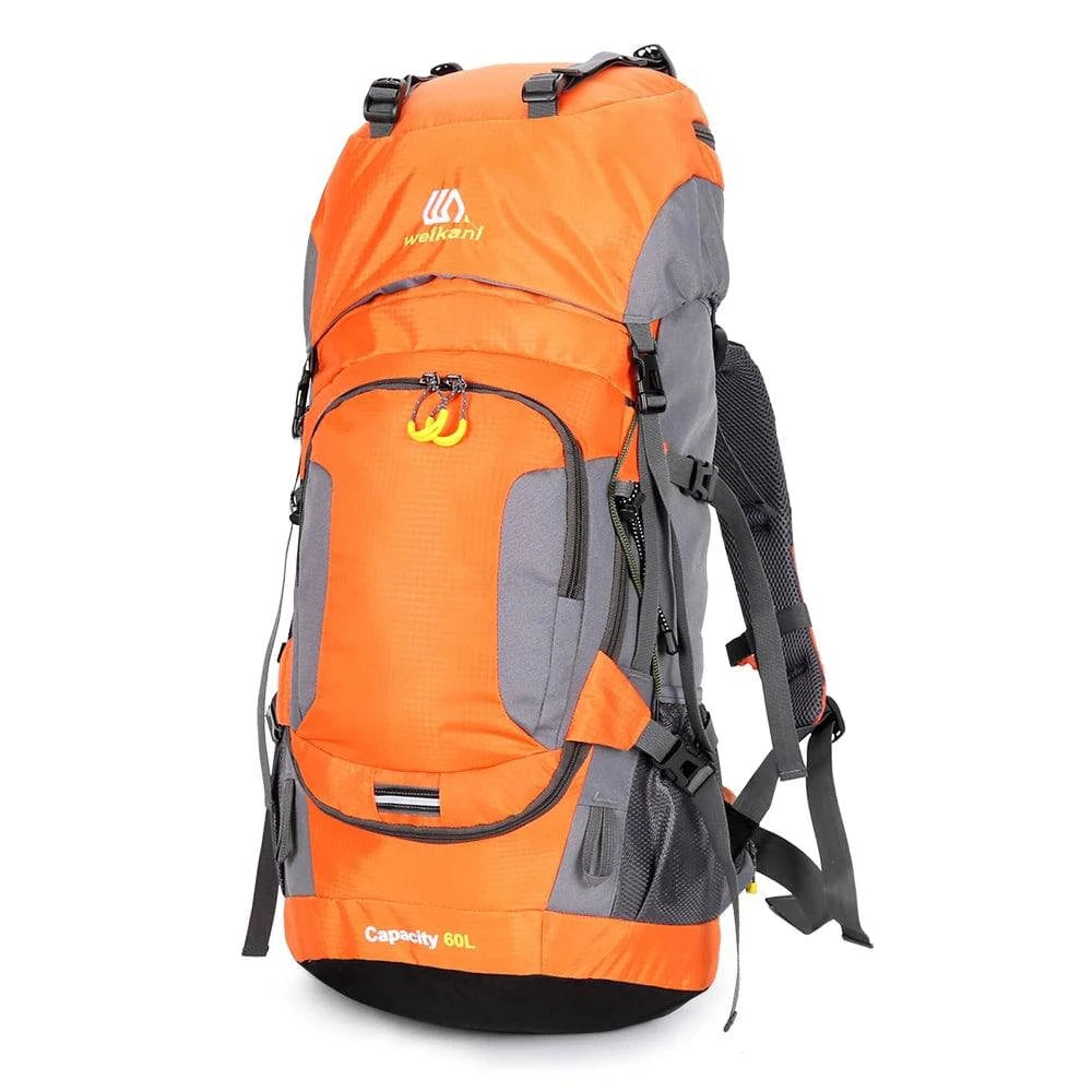 60L Waterproof Hiking Backpack Camping Mountain Climbing Cycling Backpack Outdoor Sport Bag with Rain Cover-WAYBIKER