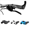 1 Pair Bicycle Handlebar Grip Ergonomic Anti Skid Lock on Handle Cover Aluminum Alloy Rubber Grips MTB Bike Accessories-WAYBIKER