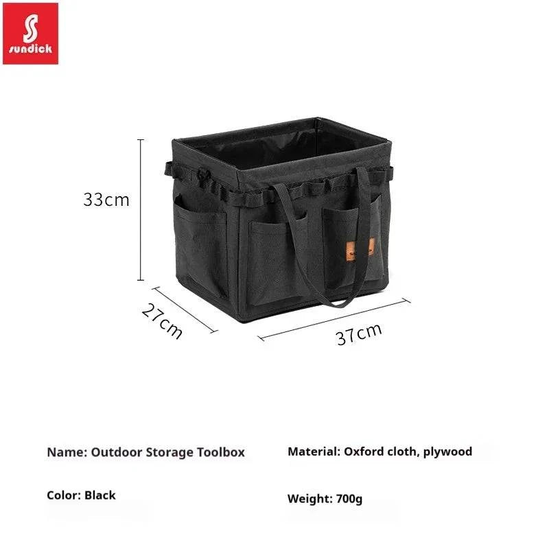 SUNDICK Outdoor folding storage open box for mountain travelers camping storage tool bag handbag home shopping bag firewood bag-WAYBIKER