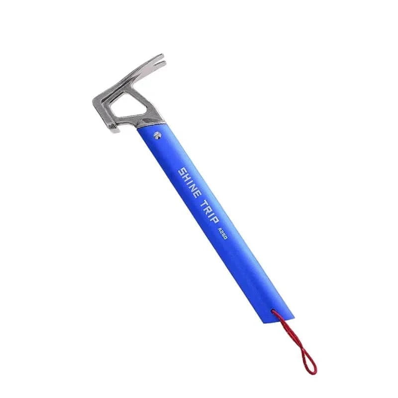 Shinetrip Camping Stainless Steel Hammers Outdoor Multifunctional Tools Camping Ultra-light Aluminium Ground Spike Hammer ﻿-WAYBIKER