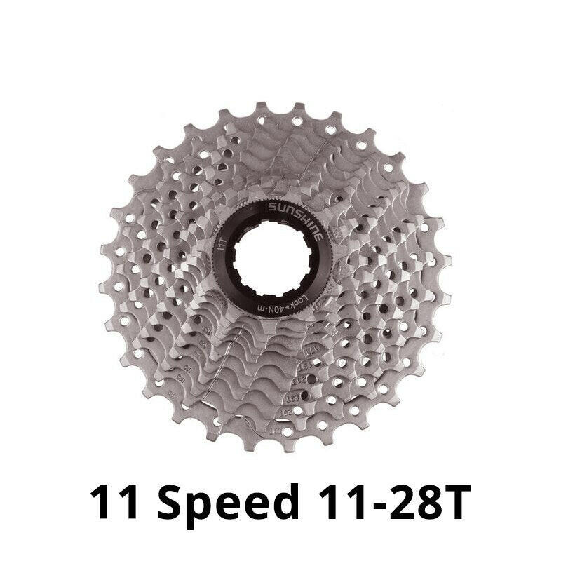 New SUNSHINE 8/9/10/11/12 Speed Road Bike Cassette Sprocket Bicycle Chainwheel Compatible with SHIMANO/SRAM Bike Parts-WAYBIKER