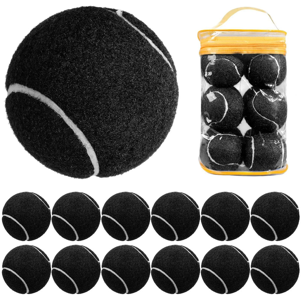 12 Packs Pressure Matching and Training Tennis Balls Natural Rubber Tennis Balls-WAYBIKER