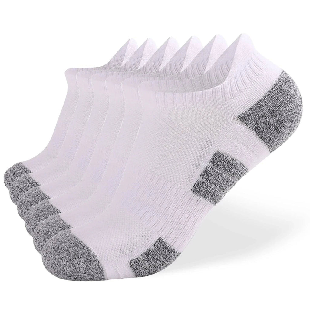 10 Pack Running Socks for Men Women Breathable Cushioned Athletic Ankle Socks Low Cut Socks Outdoor Sport Hiking Running-WAYBIKER