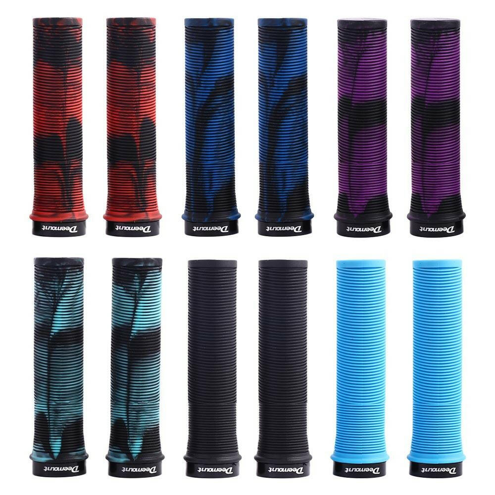 Bicycle Handlebar Grips TPR Anti-Skid MTB Road Bike Handle End Grips Shockproof With Aluminum Lock Ring-WAYBIKER