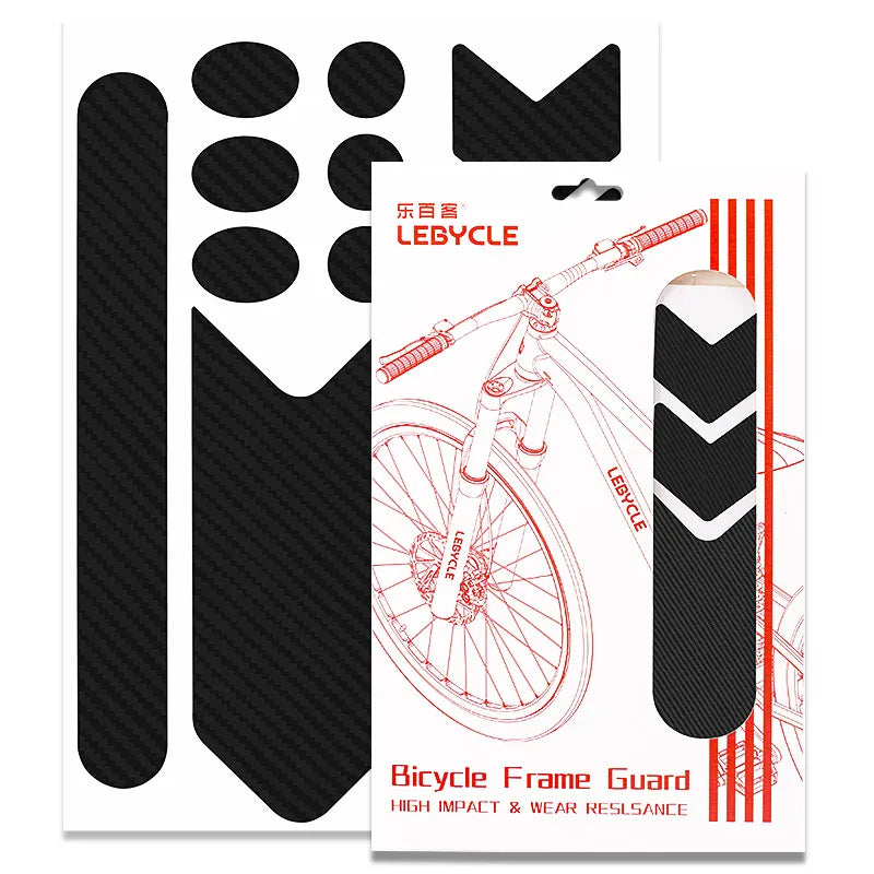 Lebycle Front Fork Decals Bicycle MTB Road Rock Stickers Bike Racing Cycling carbon fibre Protect Film Kit