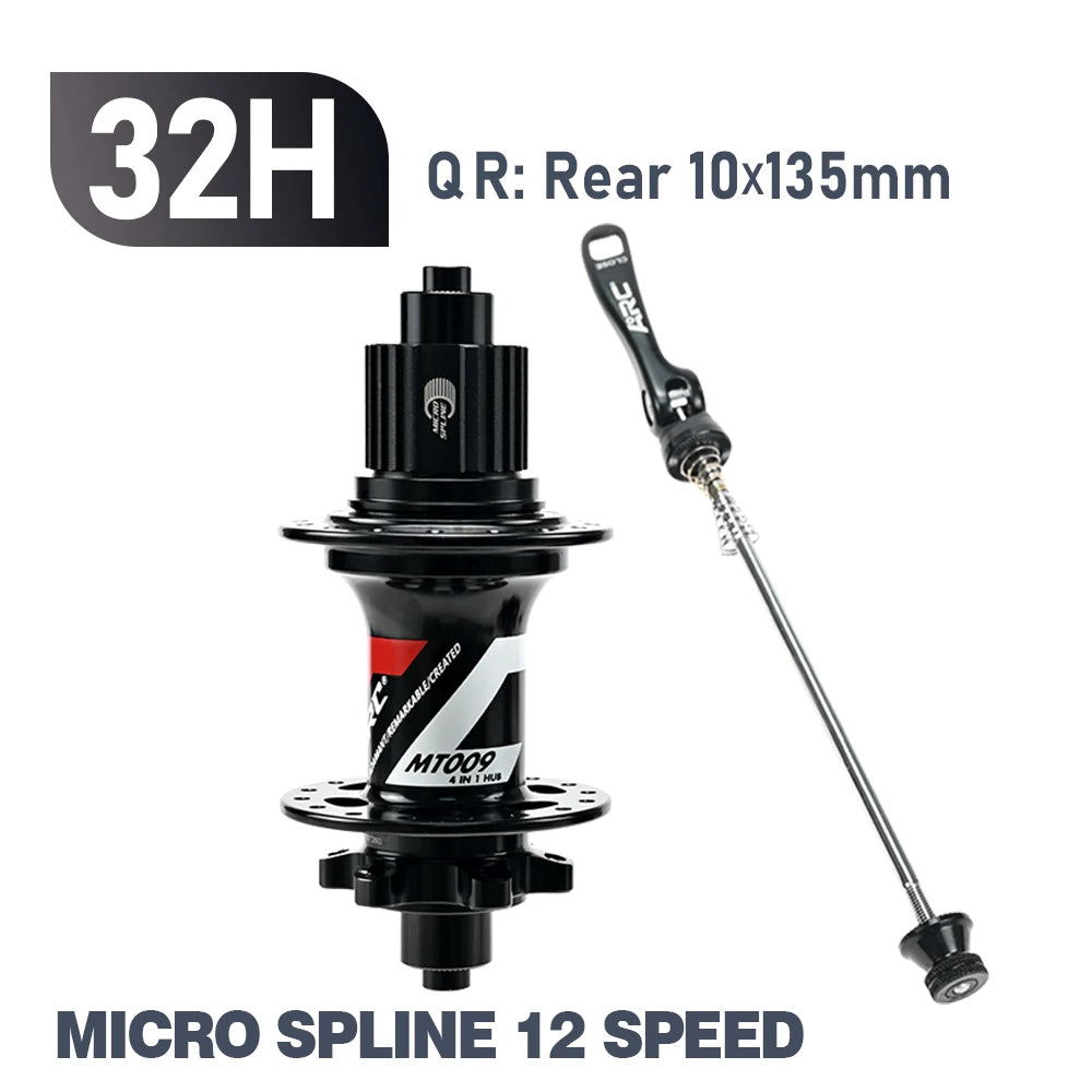 ARC 6 Pawls Hub MT009 MTB Hub Front 9x100 Rear 10x135mm 6 Bolt Disc Brake Bike Bicycle Hub HG Micro Spline Sram XD 8 9 10 11 12v