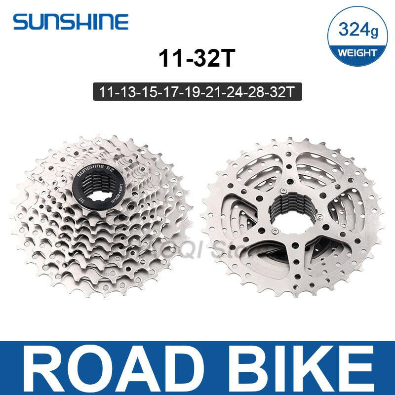 Sunshine HG Road Bike Cassette 8 9 10 11 12 Speed 11-23T/25T/28T/30T/32T/34T Bike Flywheel Sprocket for SHIMANO-WAYBIKER