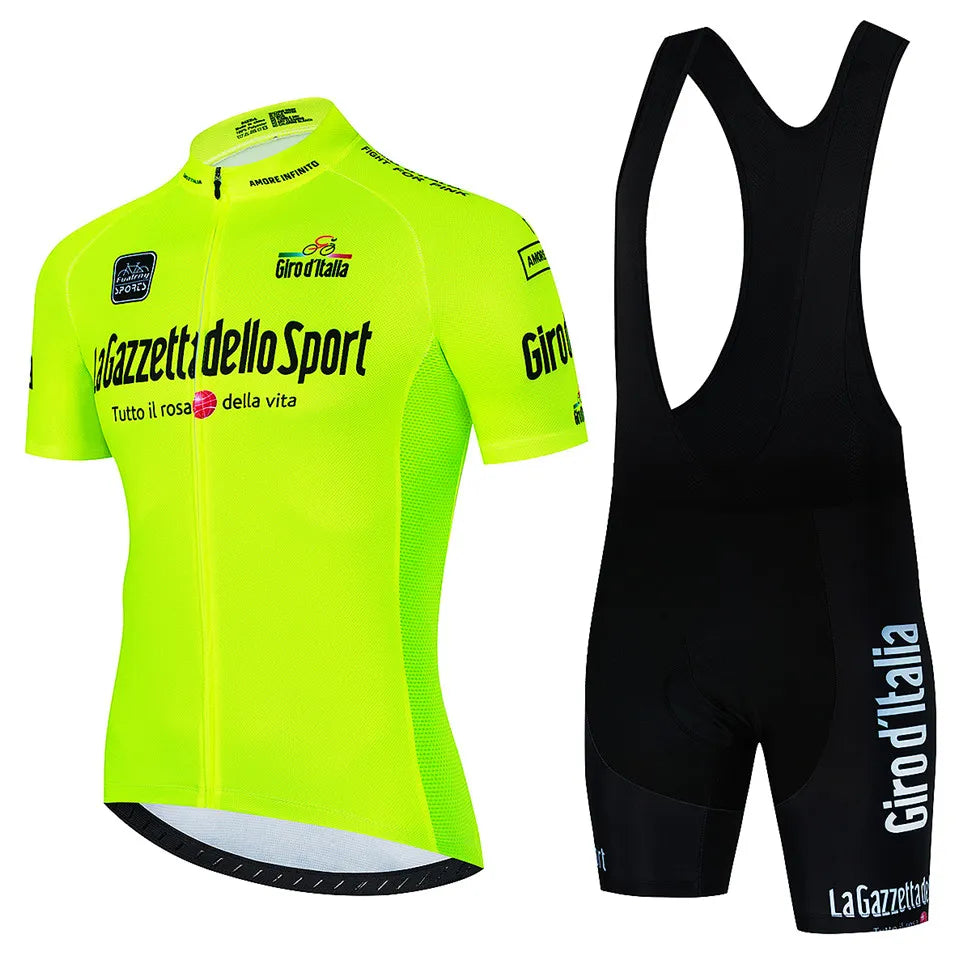 Tour De Giro D'ITALIA Cycling jersey Sets Mens Cycling Clothing Summer Short Sleeve Quick-dry MTB bike suit Ropa Ciclismo Estivo-WAYBIKER