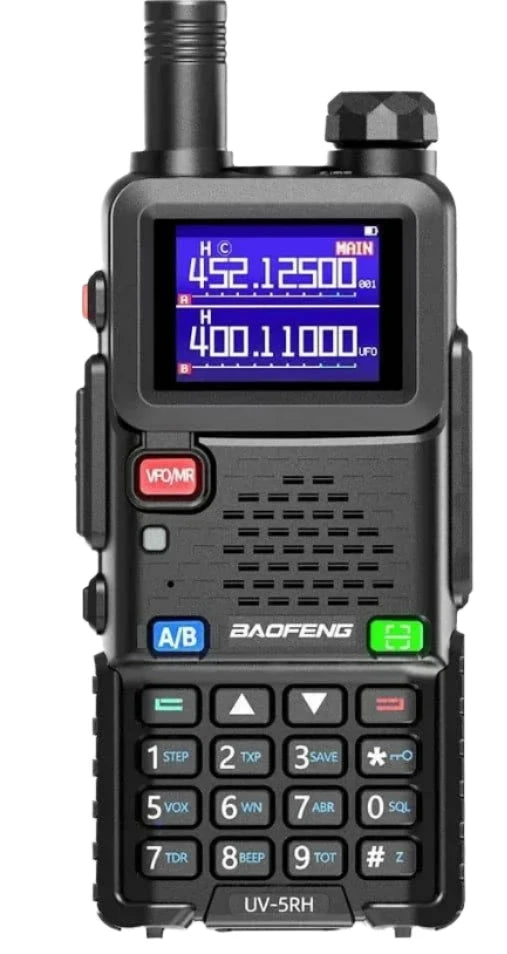 Baofeng UV-5RH Pro Max 15W Air Band Walkie Talkie Wirless Copy Frequency Tri-power Type-C NOAA Long Range 5RM Ham Two Way Radio-WAYBIKER