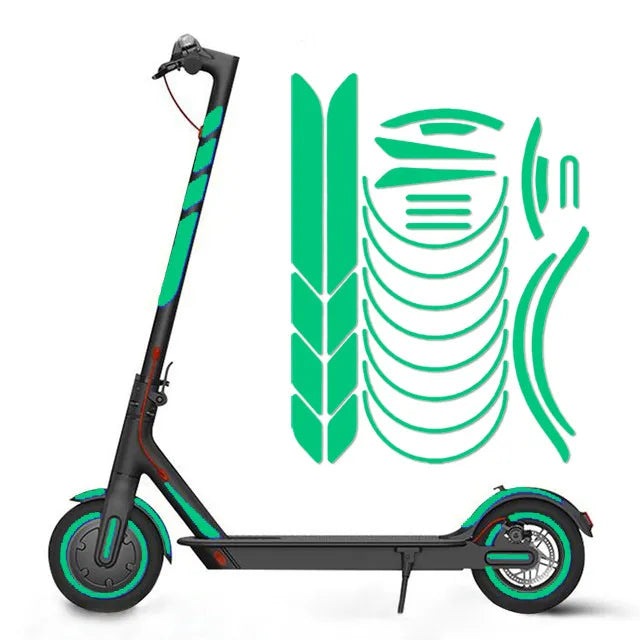 Body Warning Stickers for Xiaomi M365 Pro 1s PRO 2 Electric Scooter Reflective Sticker Cover Wheel Sticke Parts-WAYBIKER