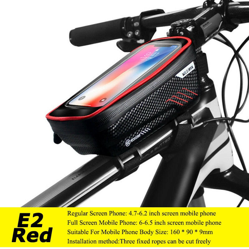 WILD MAN Road Bicycle Handlebar Bag Rainproof Cycling Front Top Tube Bag MTB Repair Tool Bag Bike Saddle Bag Sacoche Velo-WAYBIKER