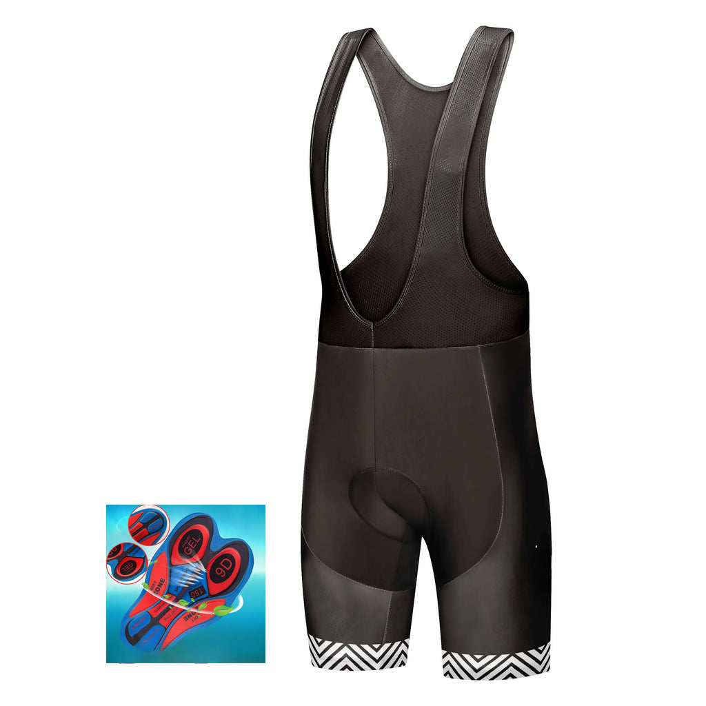 Whole Black Bicycle Bib Shorts Men Outdoor Wear Bike Cycling 9D Gel Padded Riding Bib Shorts Cycling Bib Shorts-WAYBIKER