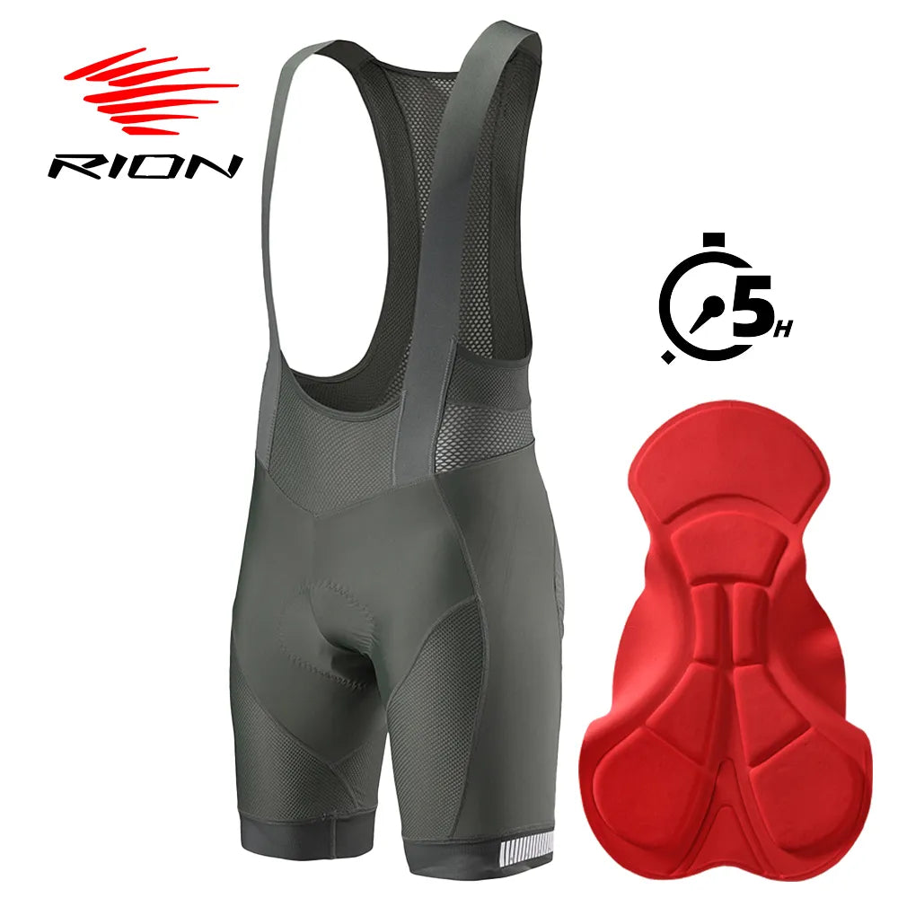 RION Cycling Bibs Shorts Padded Men's Biking Tights Pro Biker Shorts Quick Dry Breathable Mtb Shorts Clothing High Stretch-WAYBIKER
