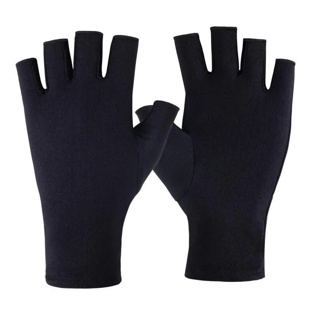 Outdoor Cycling Gloves Summer Breathable Sunscreen Gloves UV Protection Driving Gloves Non-slip Unisex Half Fingers Gloves-WAYBIKER