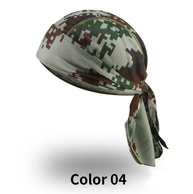 Summer Breathable Cycling Headband Men Headscarf Cap Sport UV Protection Printed Camouflage Women Fishing Hood Hiking Headband-WAYBIKER