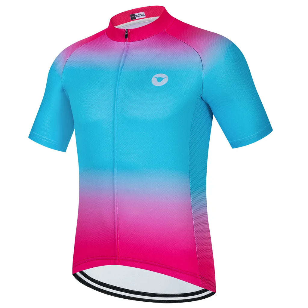 Downhill Bicycle Clothing Ropa Ciclismo Maillot Quick Dry Bike Shirt Cycling Jersey Pro team Summer Short Sleeve Man-WAYBIKER