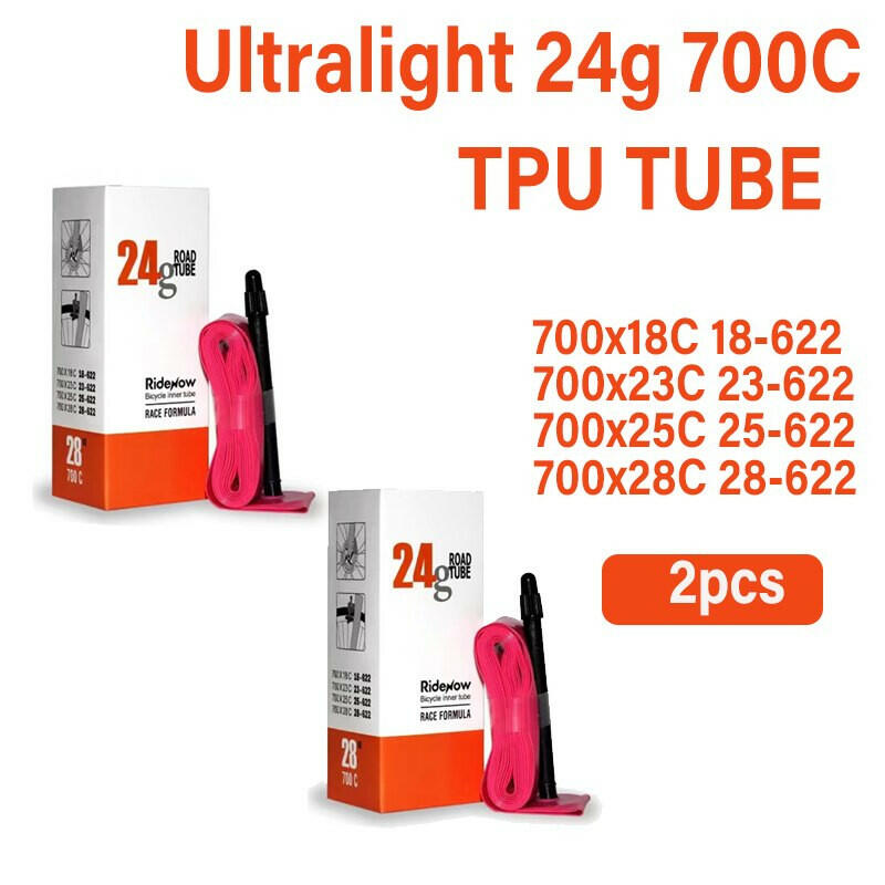 RideNow Ultralight Bike Inner Tube24g 700 X18 32 Road MTB Bicycle TPU Material Tire 65mm Length French Valve Super Light-WAYBIKER