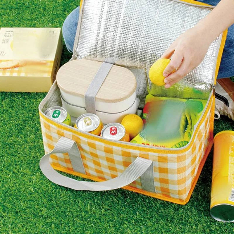 Picnic Bag Portable Thermal Insulated Cooler Box Large Outdoor Camping Lunch Bag Outdoor Waterproof Thickened Aluminum Film Box-WAYBIKER