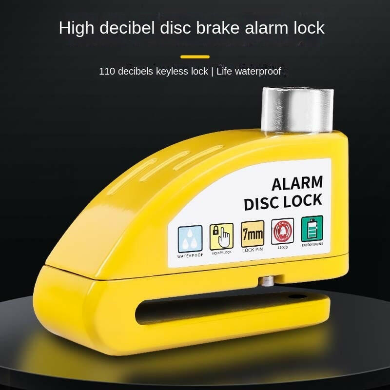Motorcycle Alarm Lock Safety Anti-Theft Disc Brake Alarm Aluminum Alloy Safety Anti-Theft Motorcycle Bicycle Accessories-WAYBIKER