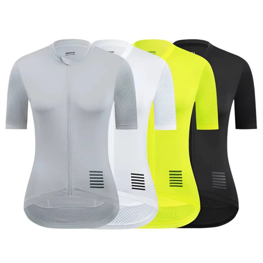 YKYWBIKE Women Cycling Jersey Short Sleeve Slim Female Bicycle Jersey Road Bike Shirt Pro Team Cycling Clothes Breathable-WAYBIKER