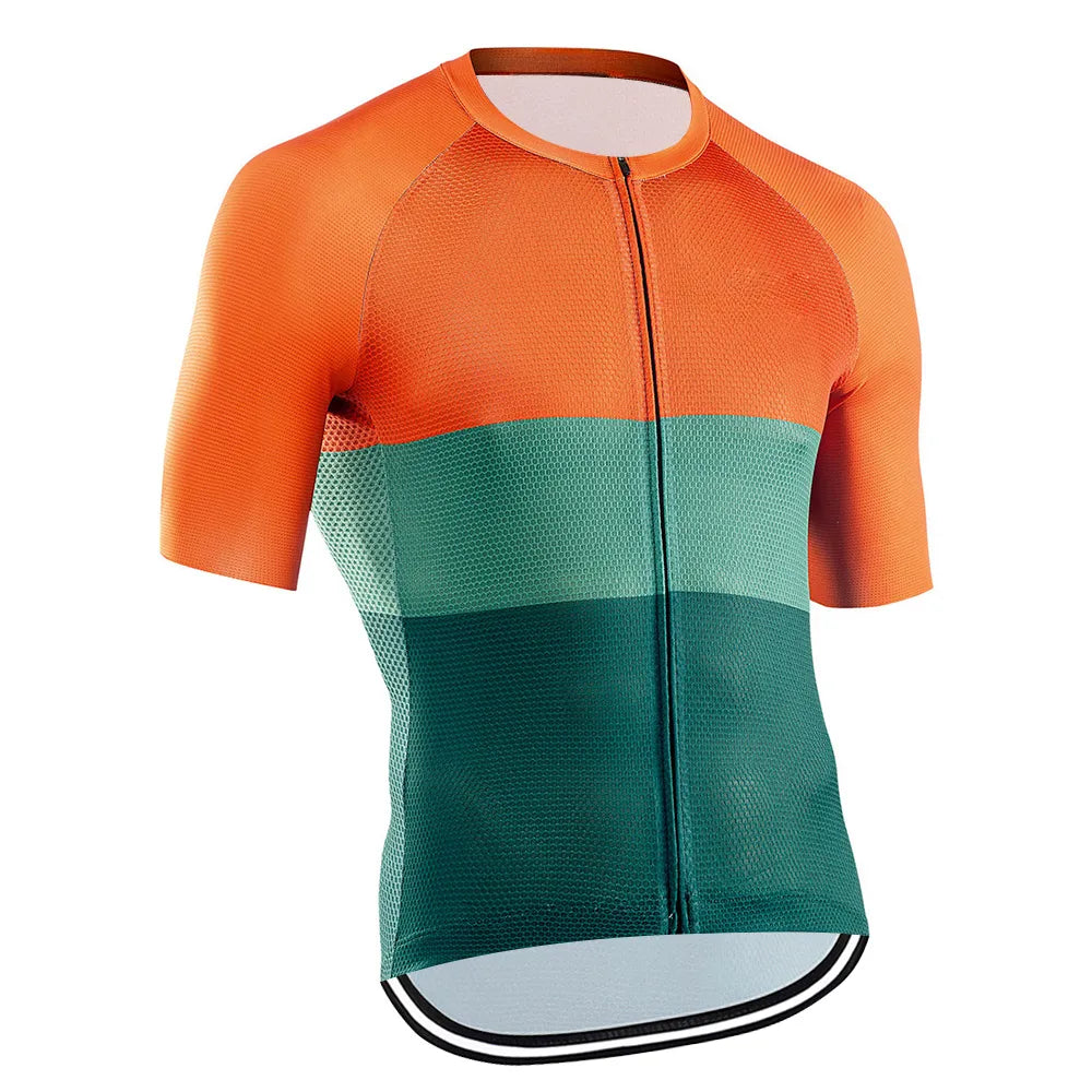 Cycling Jersey Men Mountain Bike Jersey MTB Bicycle Shirts Short Sleeve Road Tops  Quick Dry-WAYBIKER