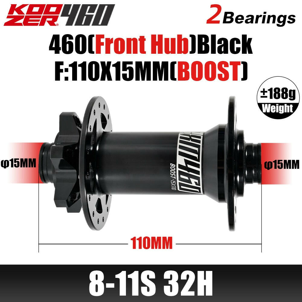 Koozer XM460 Boost Cr-Mo Steel Axle 110x15 12x148MM THRU TA MTB Bicycle Hub 28H 32 Holes HG XD MS 9 10 11 12Speed Bike Parts-WAYBIKER