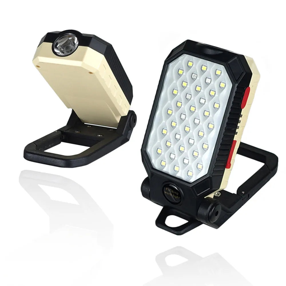 Cob Work Light Usb Charging Multi-Function Folding Maintenance Flashlight With Magnet-WAYBIKER
