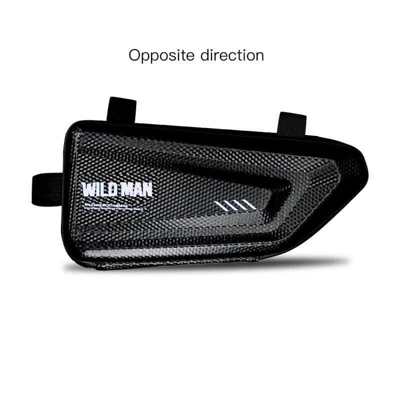New bicycle tripod bag front tube rack hard shell bag bicycle storage bag waterproof bicycle storage bag outdoor tool-WAYBIKER