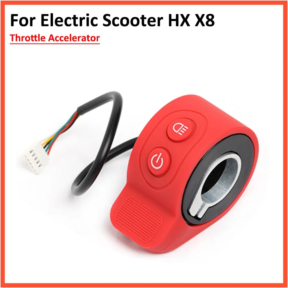 Accelerator Throttle For HX X8 Electric Scooter Switch Turn ON/OFF Lamp Button Thumb Throttle Control Parts Accessories-WAYBIKER