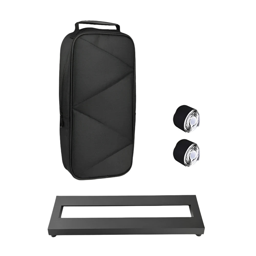 Small Size Guitar Effect Pedal Board Aluminum Alloy Pedalboard 15×4.9 Inch with Carrying Bag Guitar Accessories-WAYBIKER