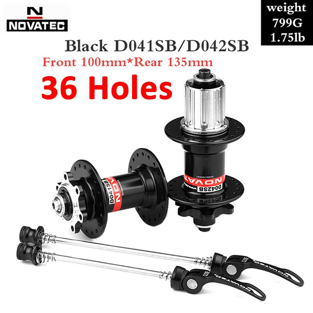 NOVATEC MTB Hub 32 Holes D041SB D042SB Front 100mm Rear 135mm Black HG Standard QR Cube Mountain Bike Hubs 8 9 10 11 12 Speed