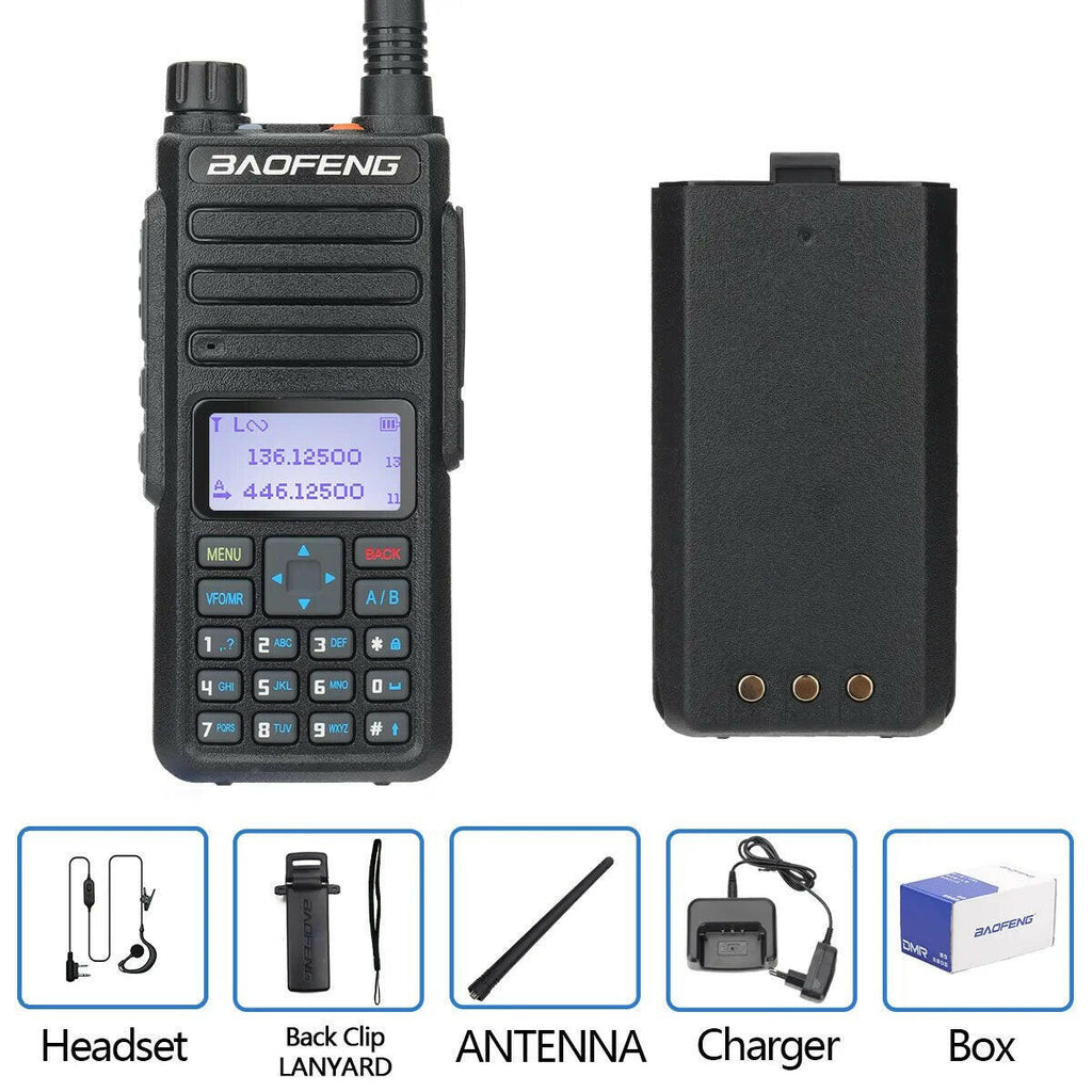 Baofeng DR-1801 Long Range Dual Band DMR Digital/Analog Walkie Talkie Tier 1&2 tier II Dual Time Slot Upgrade Of DM-1801 Radio-WAYBIKER