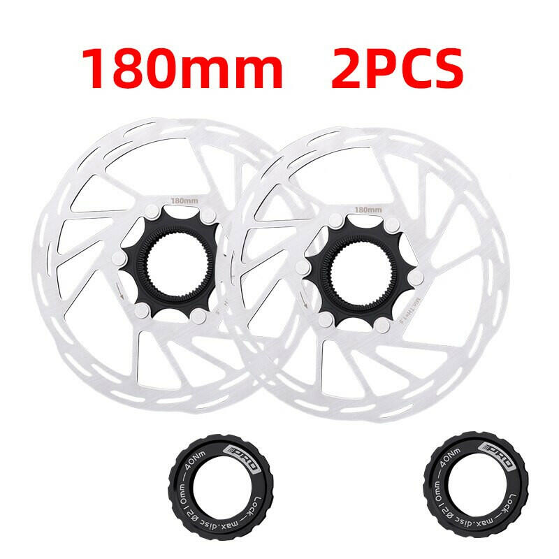 IIIPRO Bicycle Center Lock Disc Brake Rotor 140mm/160mm/180mm/203mm Road Bike Disc Brake Rotor With Lock Ring  bike brake pads-WAYBIKER