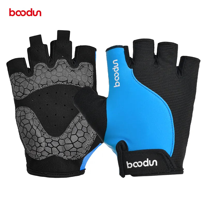 Women Men 1418 Gym Fitness Breathable Anti-Slip  Half Finger Summer  Cycling  Gloves-WAYBIKER