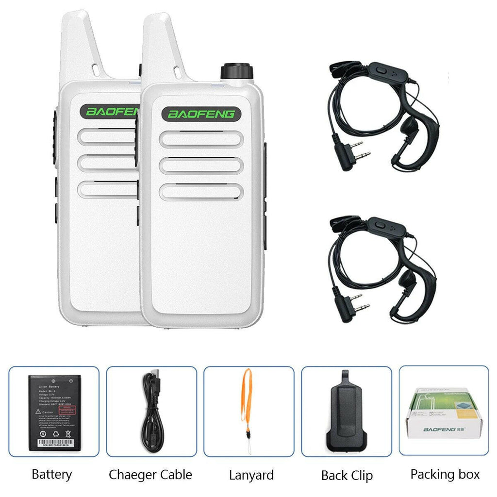 2PCS Baofeng BF-T20 5W Portable Mini Walkie Talkie VOX Charging USB For BF-C9 BF-888S KD-C1 Two Way Radio Hotel Hunting