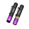 365/395nm Uv Flashlight Blacklight Mini Ultraviolet Torch Money Ore Pet Urine Invisible ink Marker Stain Scorpion Detector Lamp-WAYBIKER