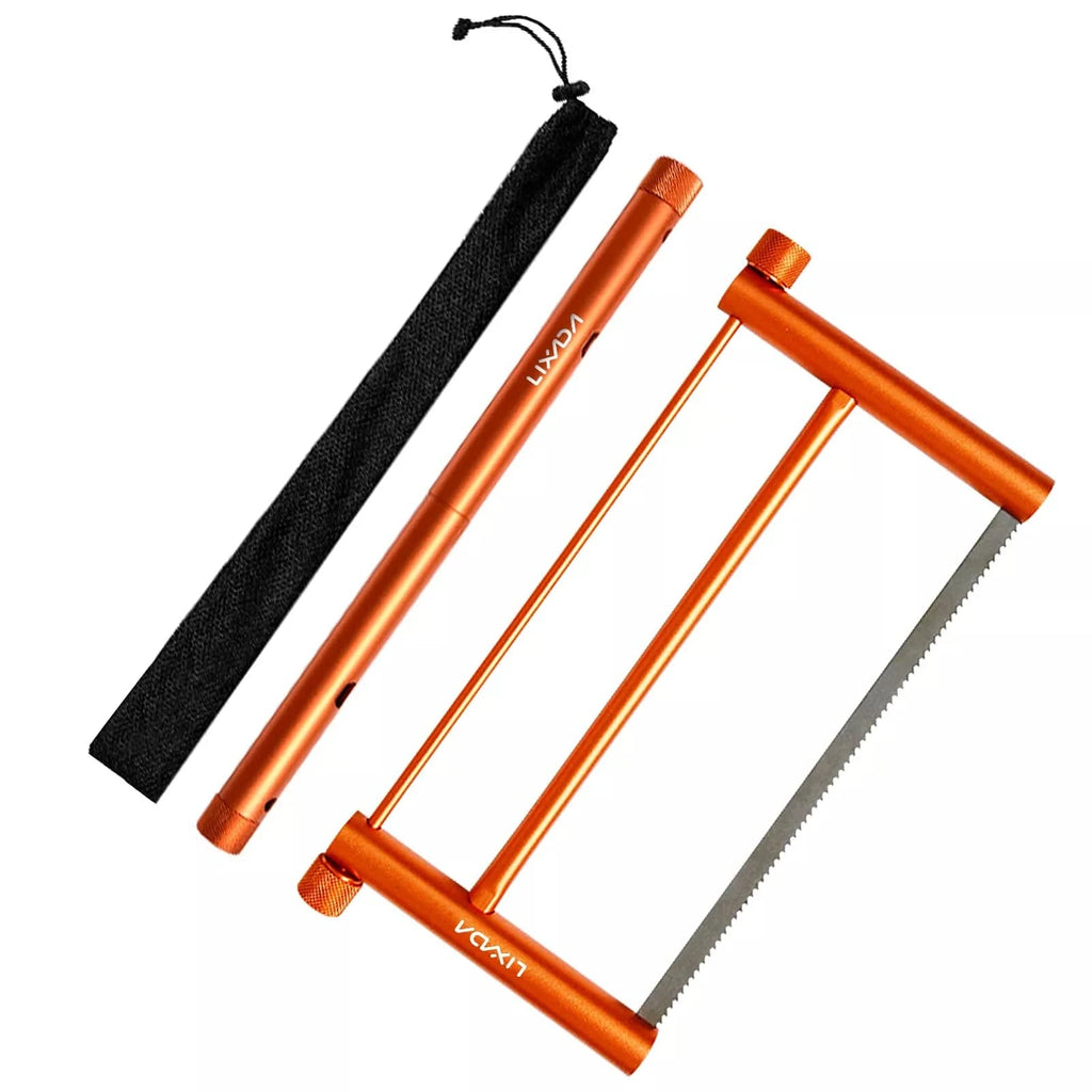 Lixada Multifunctional Folding Wood Saw Aluminium Alloy Hand Saw Portable Mini Garden Bucksaw for Outdoor Camping Equipment 2022-WAYBIKER