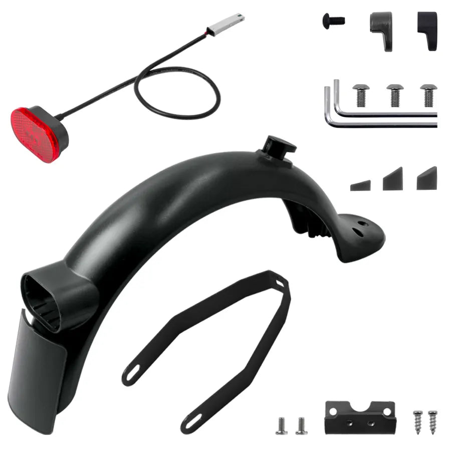 New Version Rear Mudguard fender kit Upgraded M365 Pro 2 Electric Scooter for Xiaomi M365 Pro M187 Pro 2 1S taillight Bracket-WAYBIKER