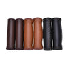 1Pair 3 Colors Vintage Retro Riding MTB Road Mountain Bike Bicycle Handlebar Grip Artificial Leather Cycling Grip Ends-WAYBIKER