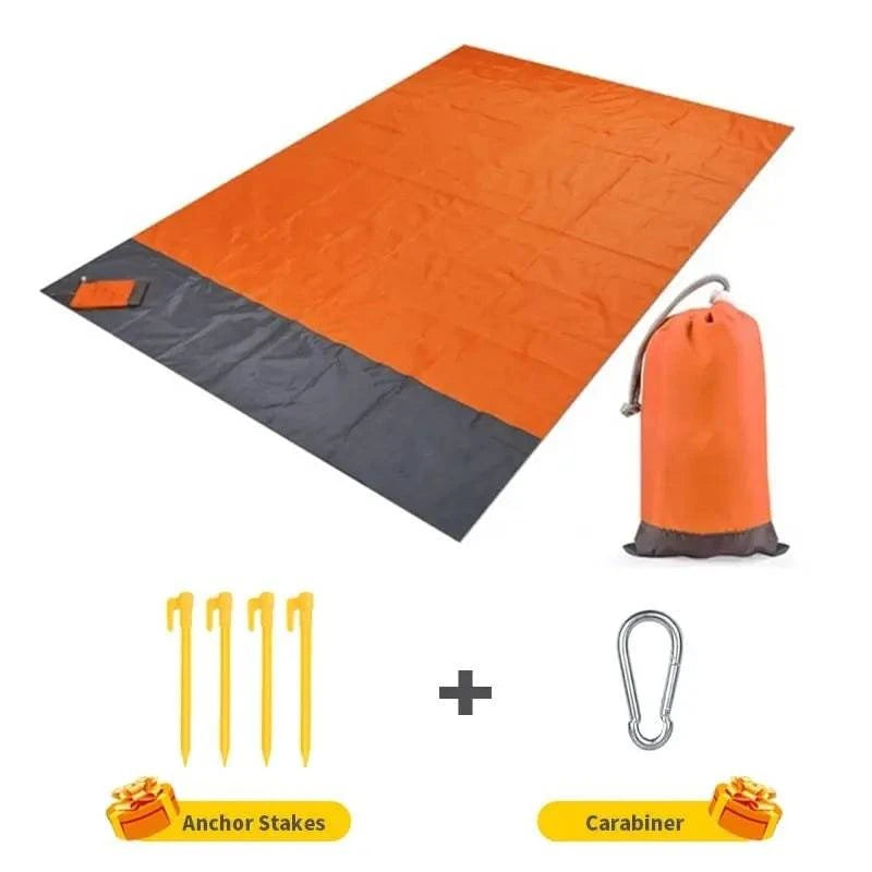 Beach Blanket Sandproof 200 X 210cm Waterproof Beach Mat Lightweight Picnic Blanket For Travel Hiking Sports-WAYBIKER