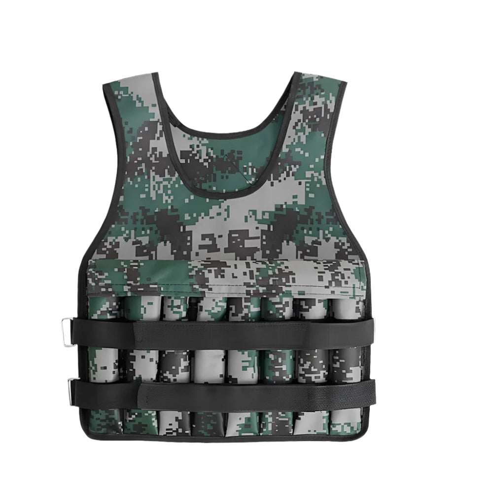 15/20/35/50KG Loading Weighted Vest Adjustable Weight Waistcoat Jacket for Training Workout Gym Fitness Equipment Sand Clothing-WAYBIKER