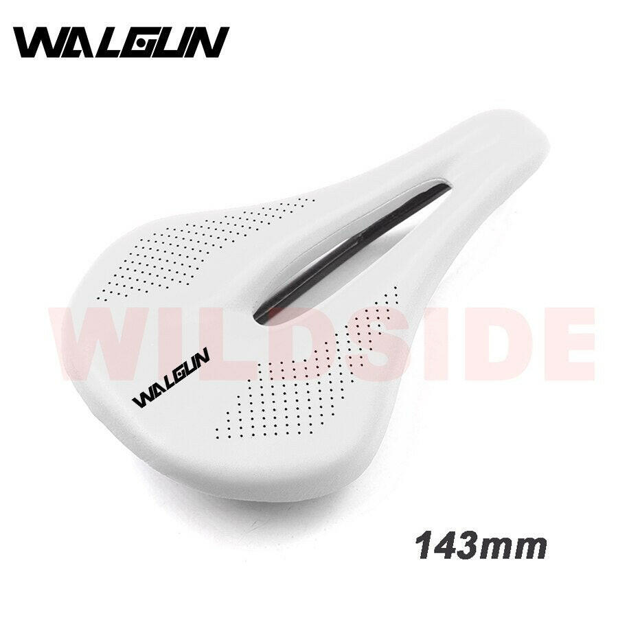 Walgun Bike Carbon Fiber Saddle Road MTB  Mountain Bike Bicycle Saddle For Man Cycling Saddle Trail Comfort Races Seat 143/155mm-WAYBIKER