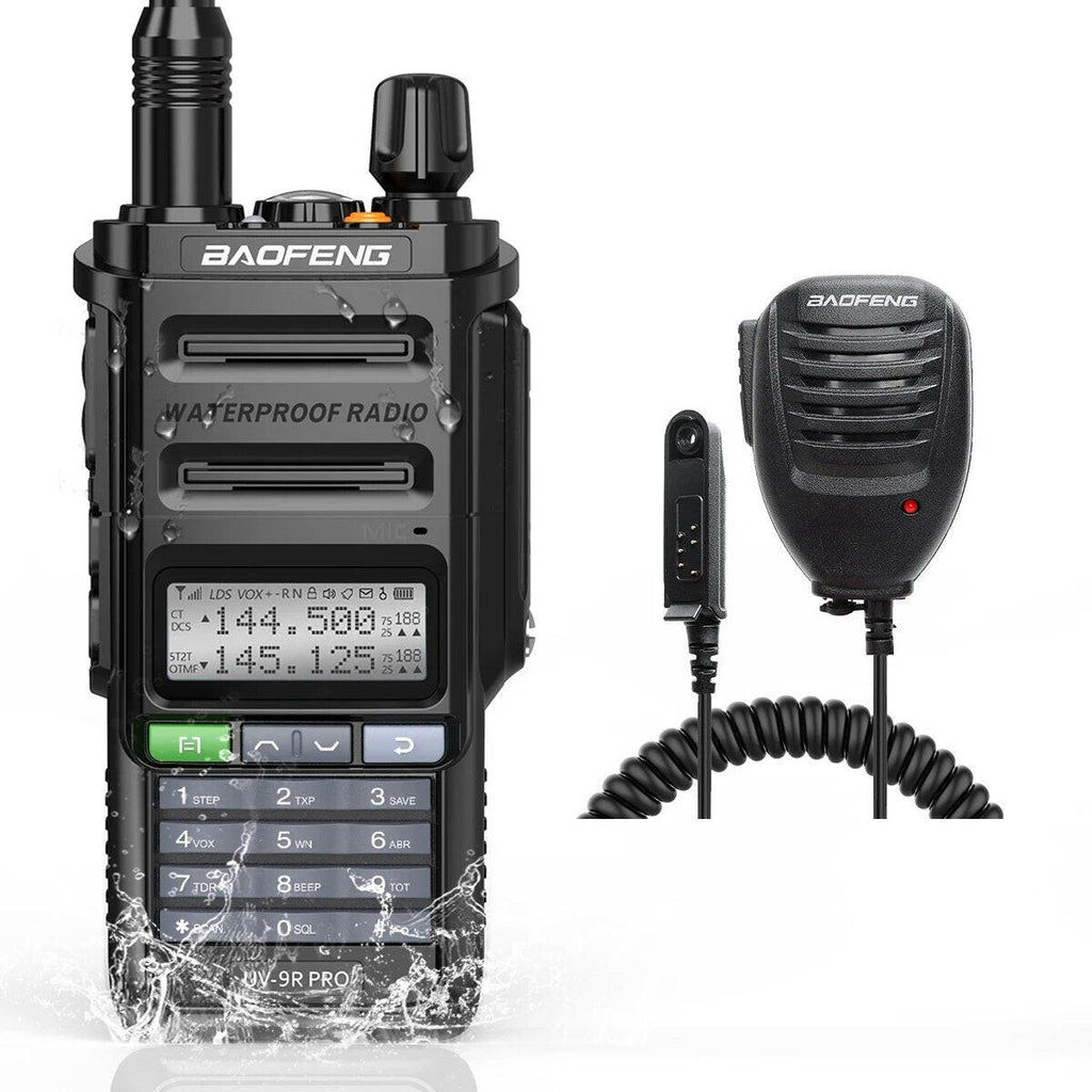 Baofeng UV-9R Pro IP68 Waterproof  Walkie Talkie Dual Band 16KM S22 Radio VHF UHF CB Ham Radio UV-9R Plus Portable Two Way Radio-WAYBIKER