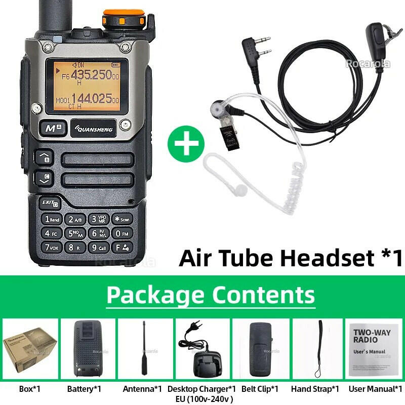 Quansheng UV K5 (8) Walkie Talkie Portable Am Fm Two Way Radio Commutator Station Amateur Ham Wireless Set Long Range Receiver-WAYBIKER