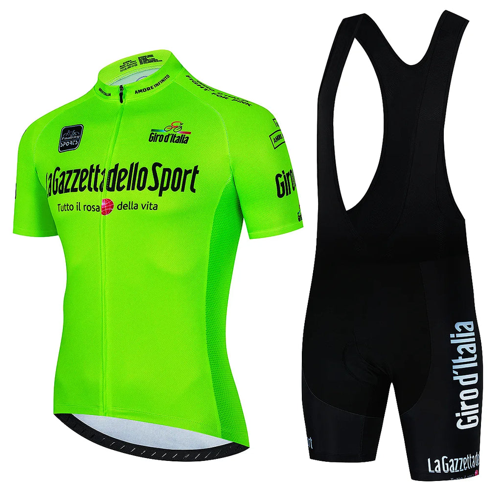 Tour De Giro D'ITALIA Cycling jersey Sets Mens Cycling Clothing Summer Short Sleeve Quick-dry MTB bike suit Ropa Ciclismo estivo-WAYBIKER