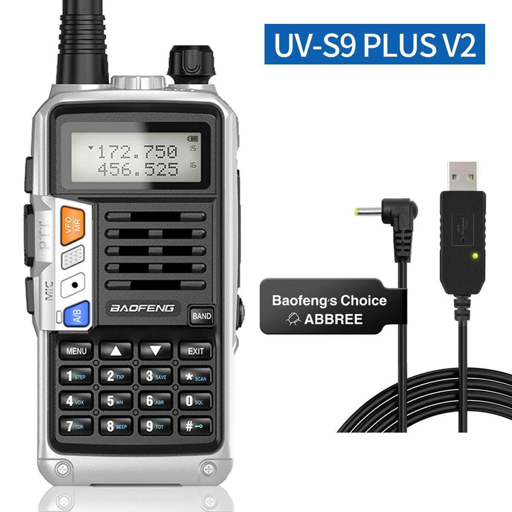 BAOFENG UV-S9 Plus V1 V2 Powerful Handheld UHF VHF Dual Band 16 KM Long Range Waterproof Walkie Talkie Ham UV-5R Two Way Radio