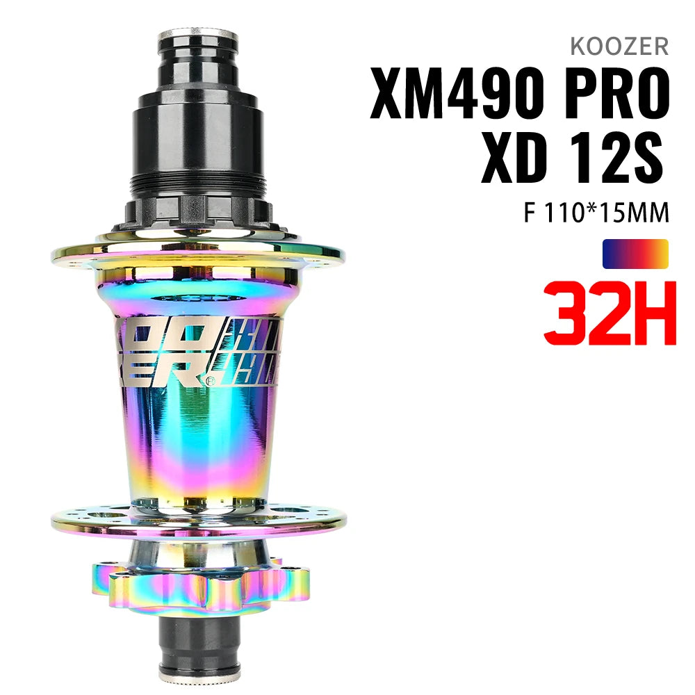 2024 KOOZER XM490 PRO BOOST Mountain Bike Hubs Steel shaft Sealed Bearing 148x12MM 110x15MM 141x5MM 28H 32 Holes Noise hub