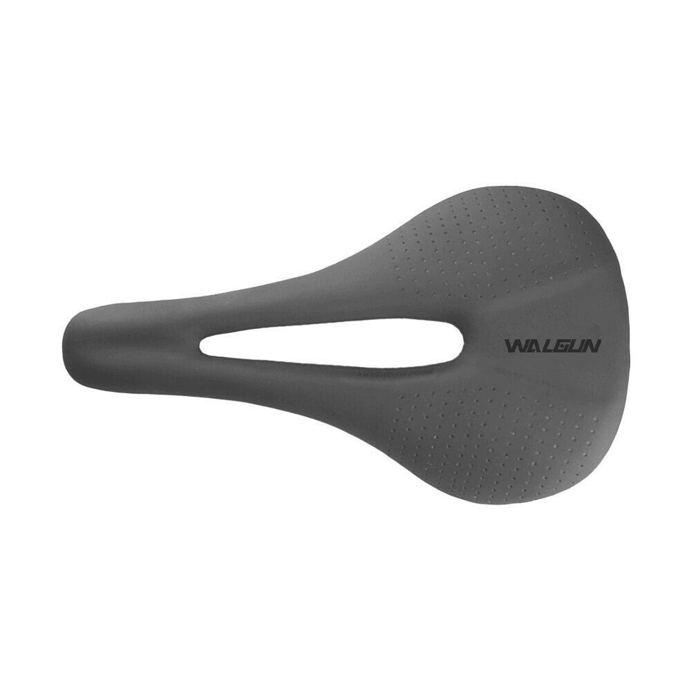 Walgun Lightweight Carbon Leather Bicycle Saddle 143mm MTB/Road Bike Seat for Men Women Triathlon TT Racing Bike Saddle Parts-WAYBIKER